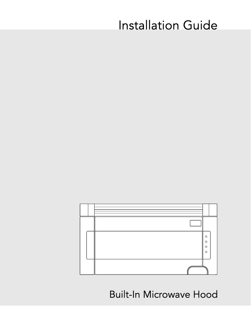 Page 1 de la notice Guide d'installation Viking RVMHC330SS