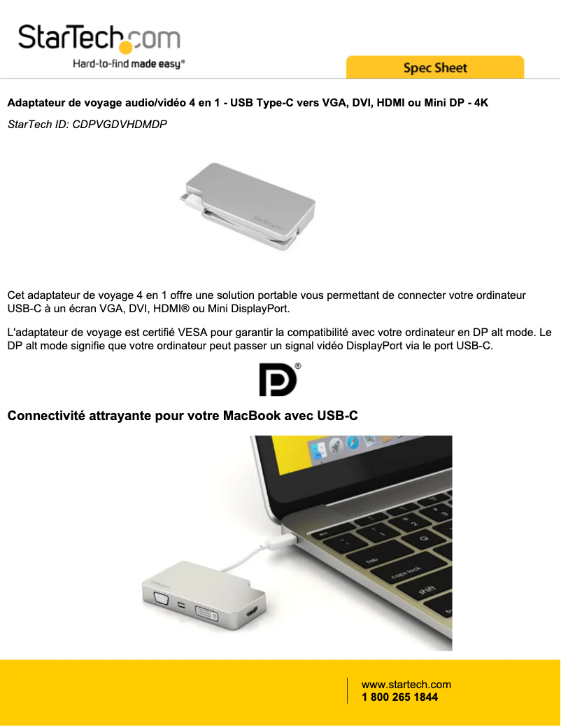 Image de la première page du manuel de l'appareil CDPVGDVHDMDP