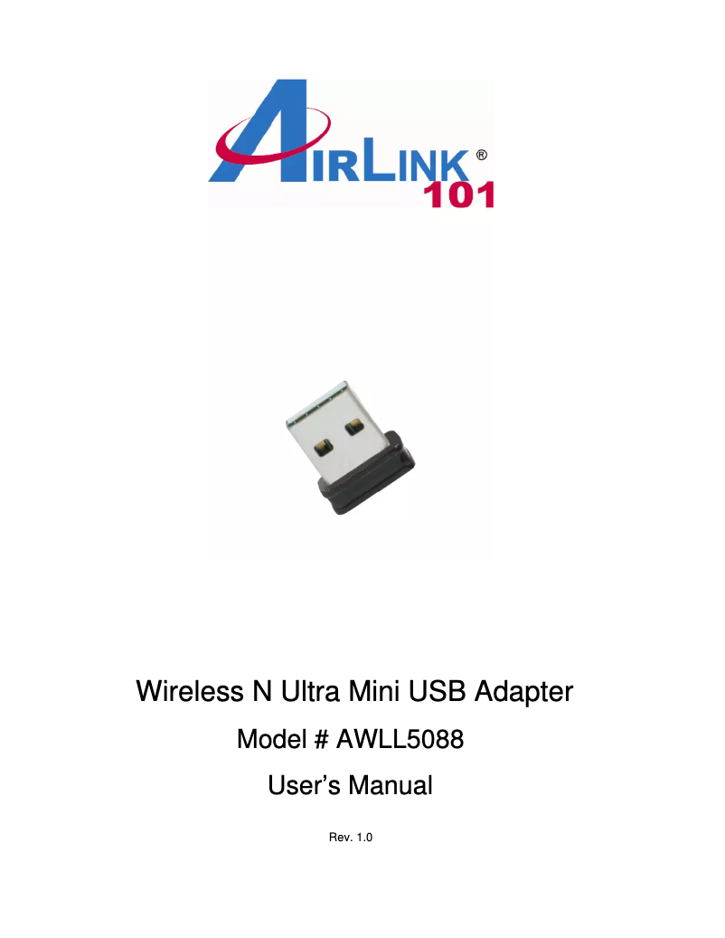Página 1 del manual Manual de usuario AirLink AWLL5088