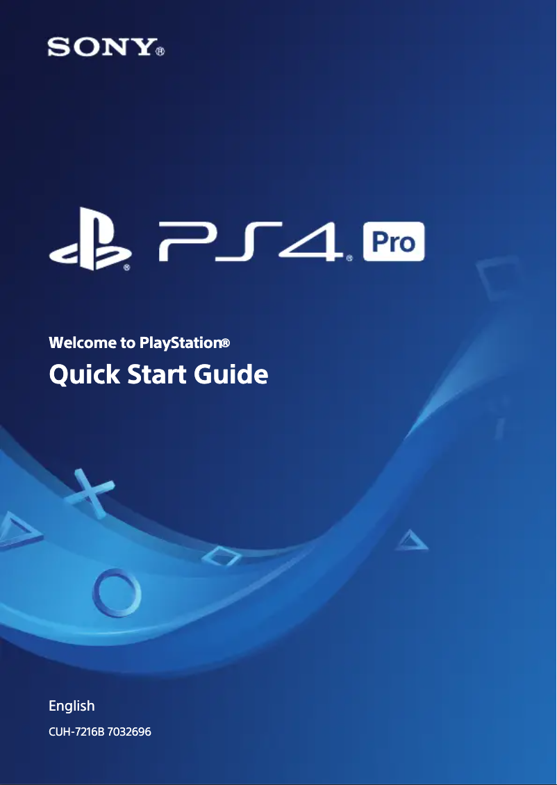 Página 1 del manual Manual de usuario Sony PS4 Pro