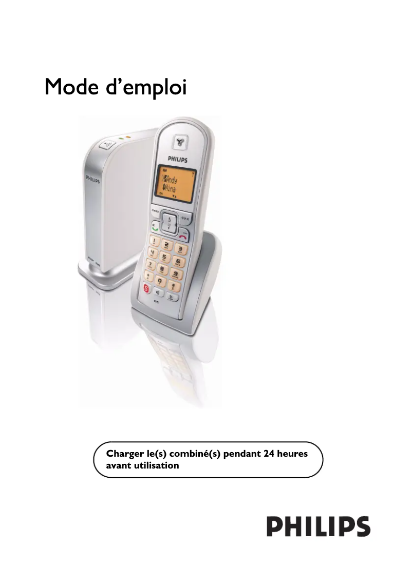 Page 1 of the manual User Manual Philips VOIP3211S