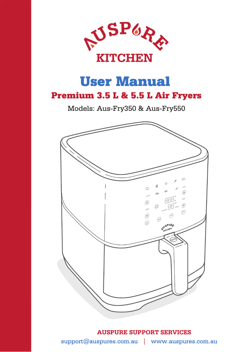 Page 1 de la notice Manuel utilisateur Auspure Aus-Fry350