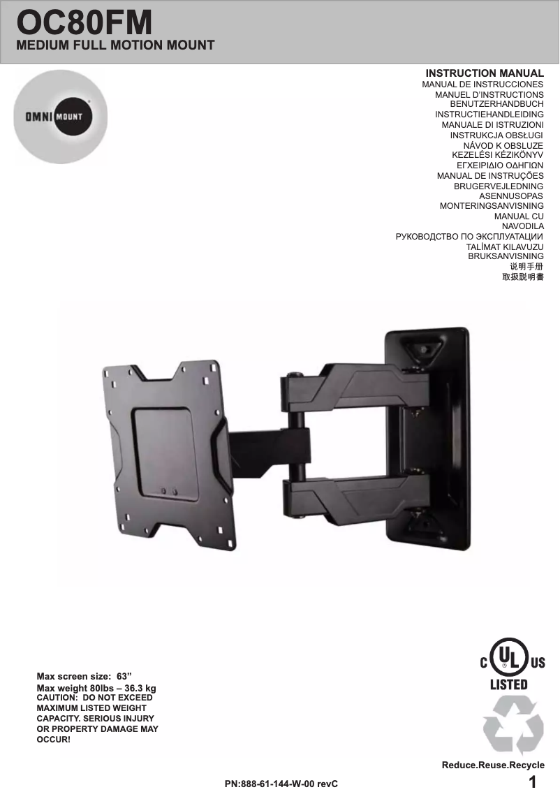 Image de la première page du manuel de l'appareil OC80FM