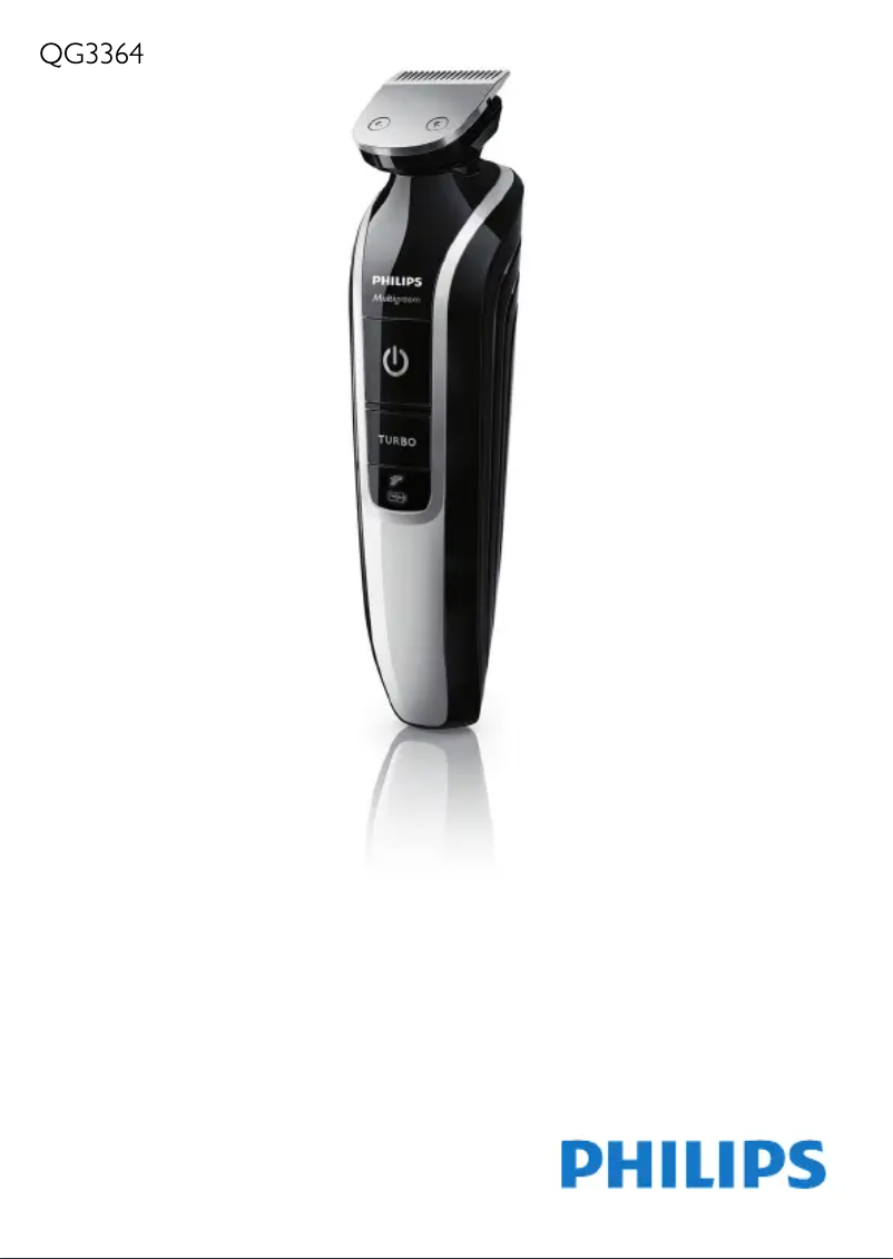 Page n°1 - Manuel utilisateur Philips Norelco Multigroom 5100 QG3364