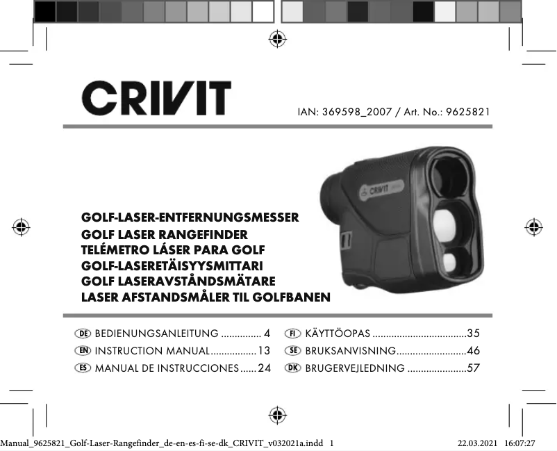 Página 1 del manual Manual de usuario Crivit IAN 369598