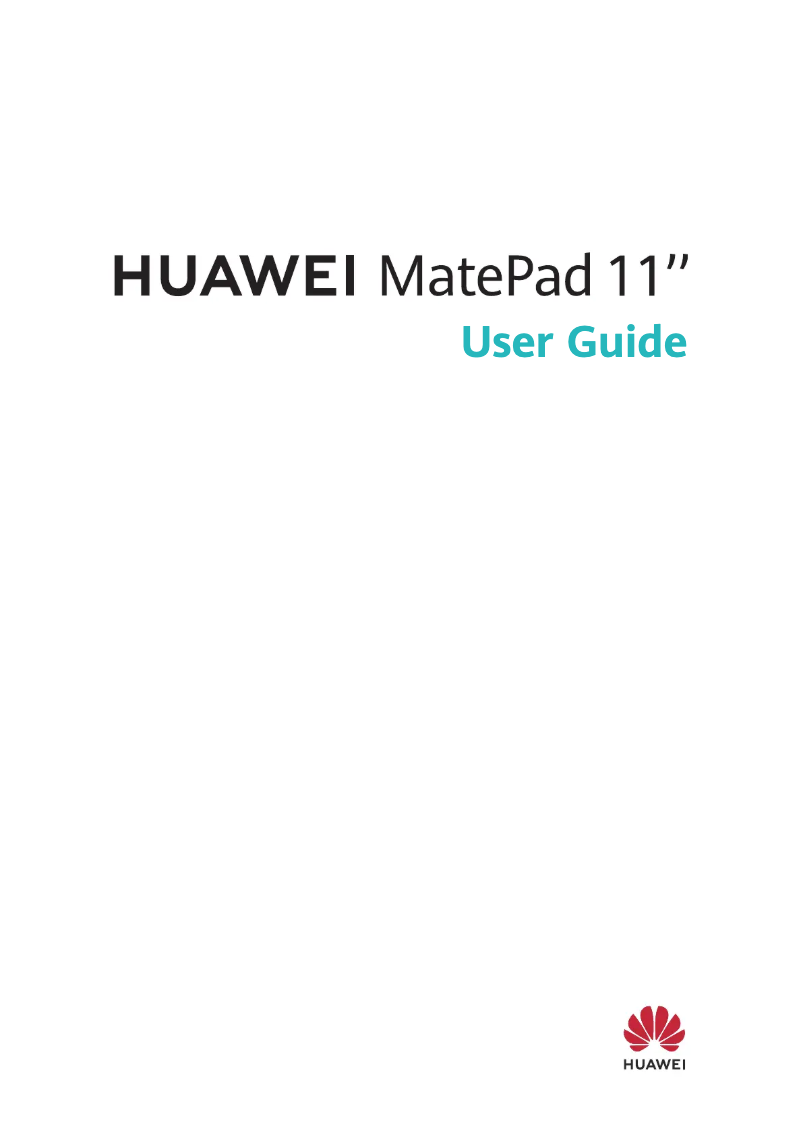 Page n°1 - Manuel utilisateur Huawei MatePad 11 2023