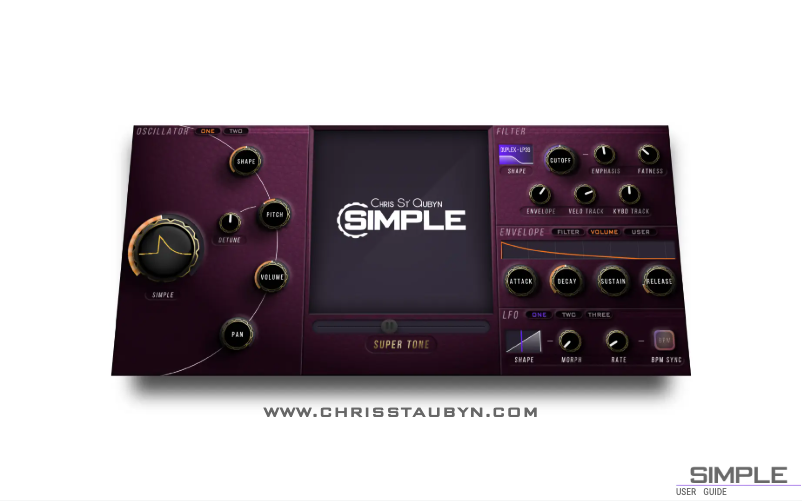 Page 1 de la notice Manuel utilisateur Steinberg Simple