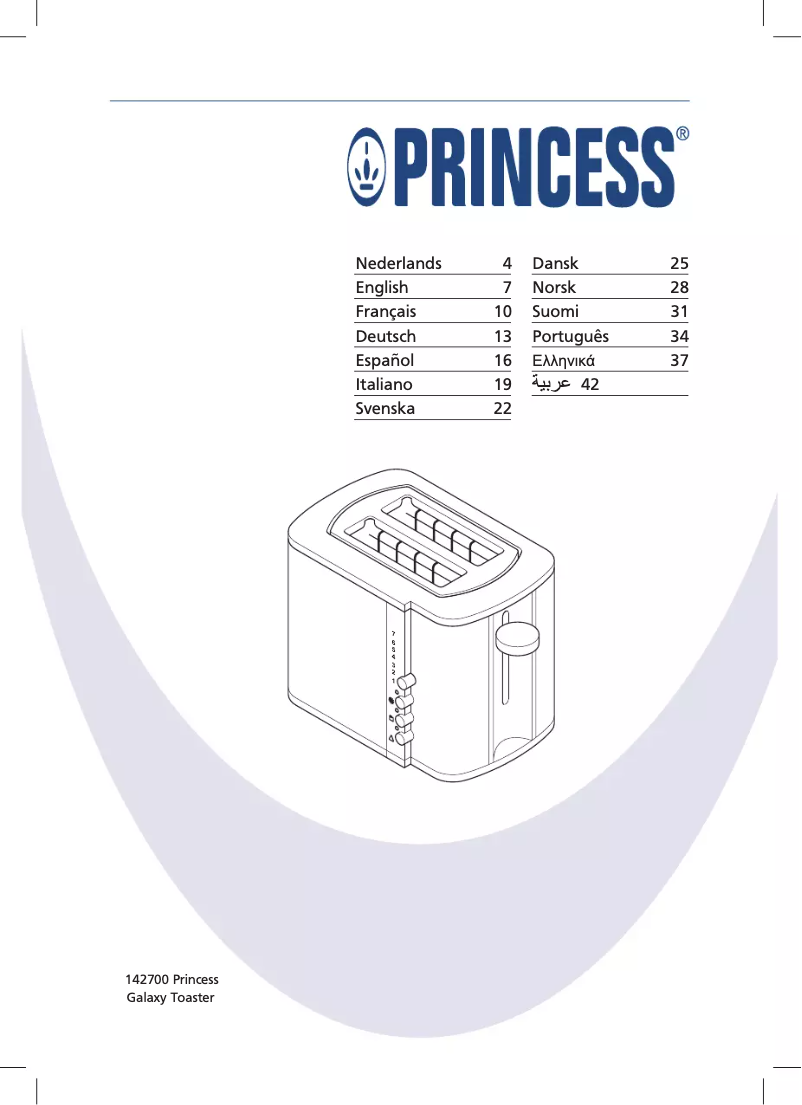 Page 1 de la notice Manuel utilisateur Princess 142700