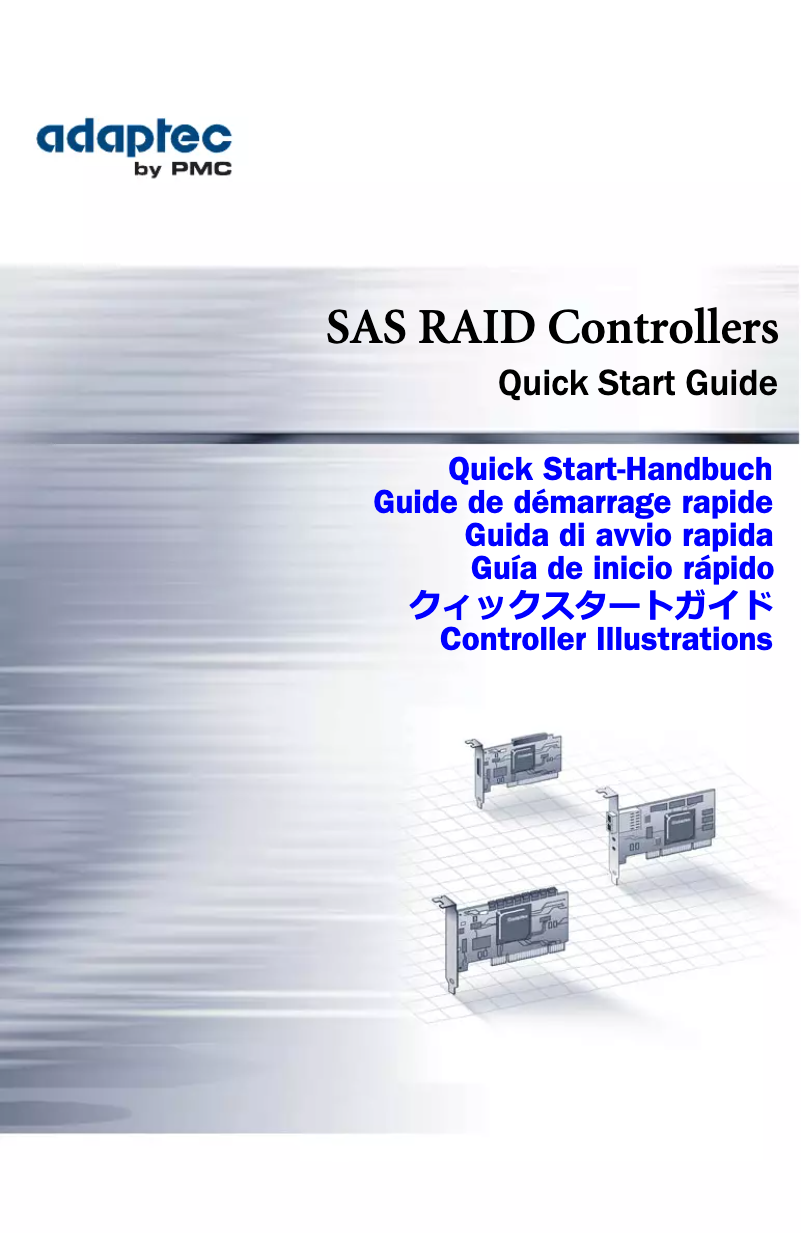 Page n°1 - Manuel utilisateur Adaptec RAID 6405E