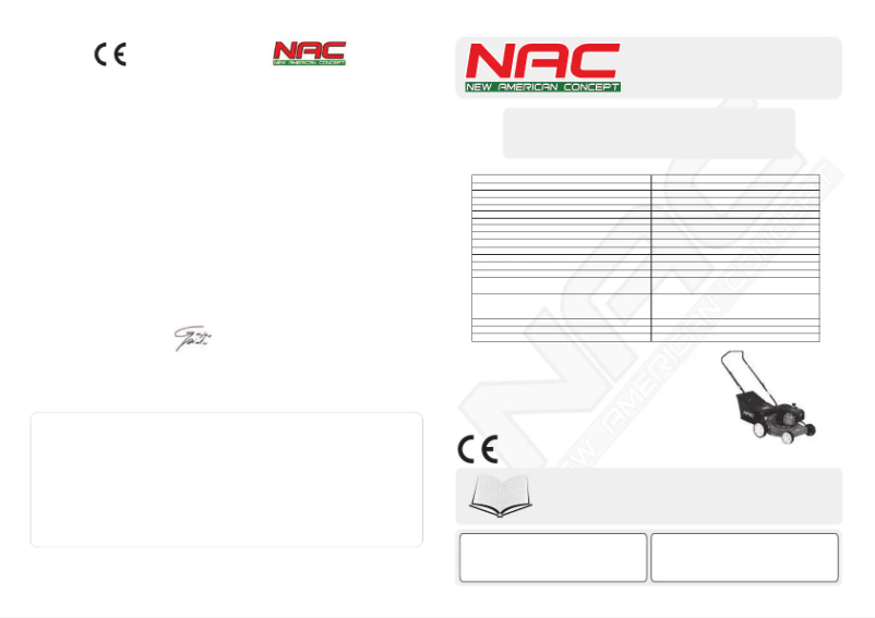 Page 1 de la notice Manuel utilisateur NAC ALL40450E-P