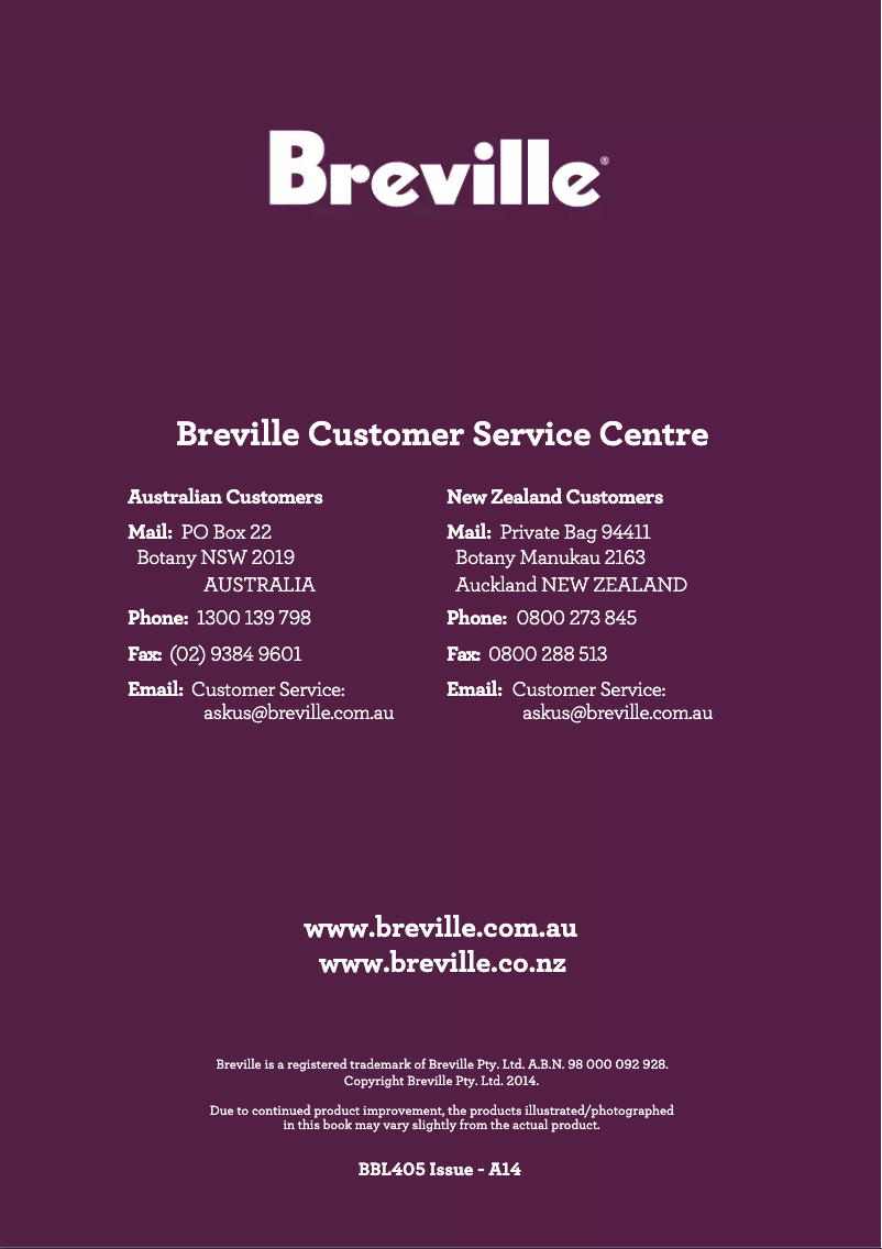 Image de la première page du manuel de l'appareil the Kinetix Twist BBL405