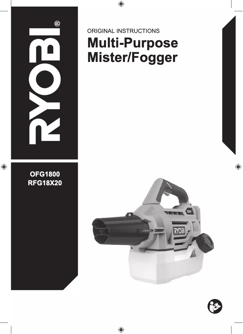 Page n°1 - Manuel utilisateur RYOBI OFG1800