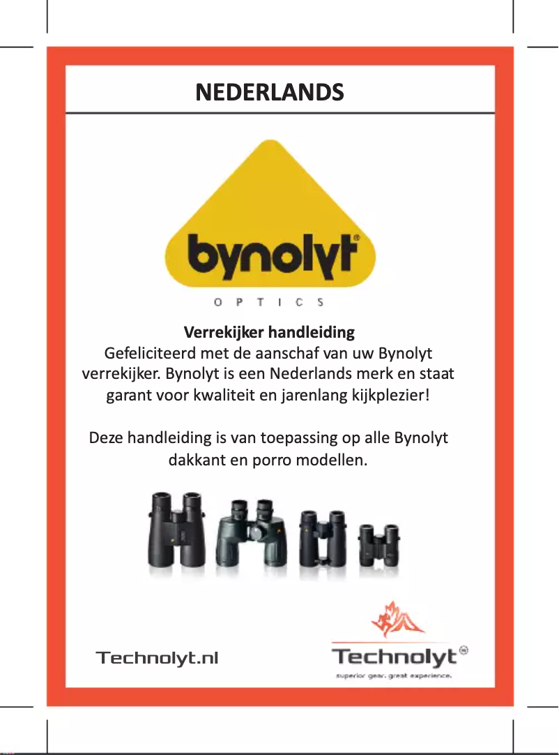 Page n°1 - Manuel utilisateur Bynolyt Searanger II 7x50