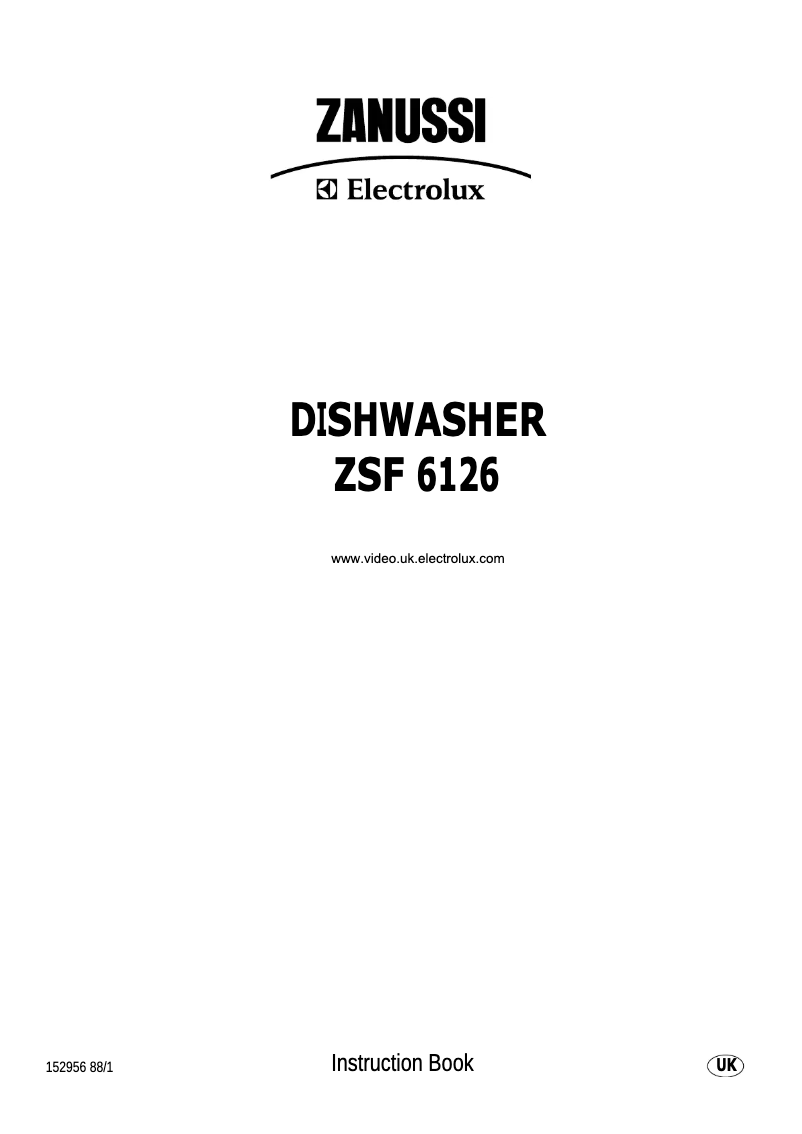 Página 1 del manual Manual de usuario Zanussi-Electrolux ZSF6126
