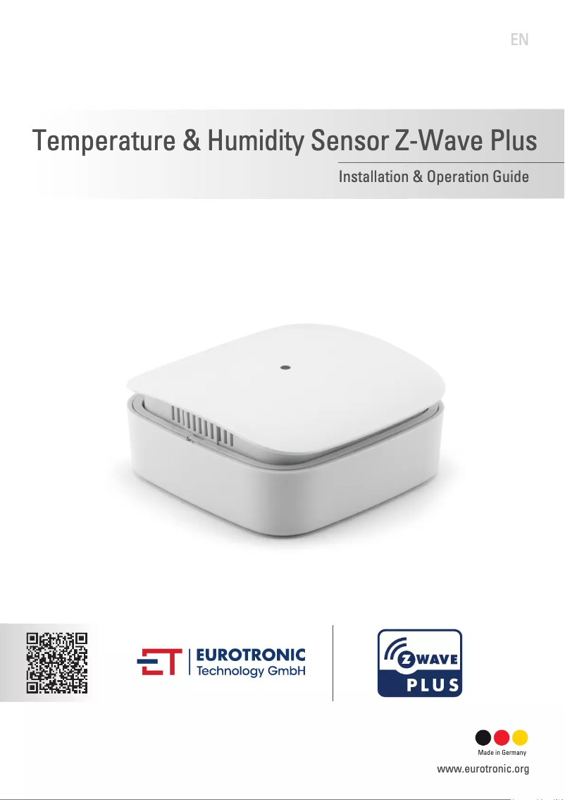 Image de la première page du manuel de l'appareil Temperatur-Feuchte