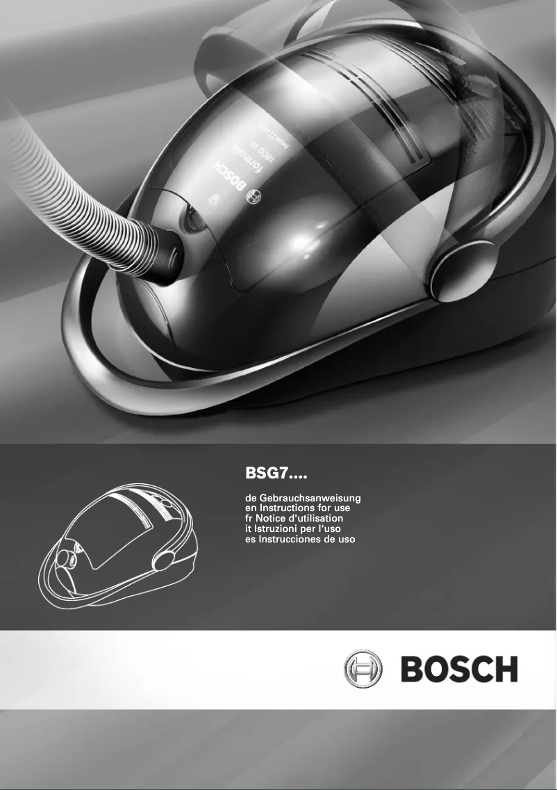 Image de la première page du manuel de l'appareil BSG71842