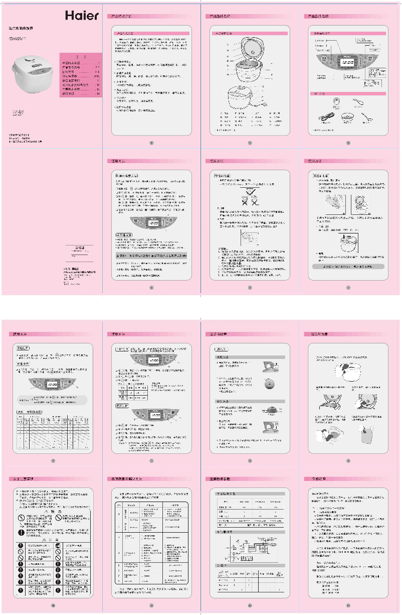Page 1 de la notice Manuel utilisateur Haier HRC-FZ502