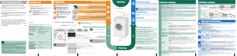Page n°1 - Manuel d'utilisation et d'entretien Siemens WM14E47XEE
