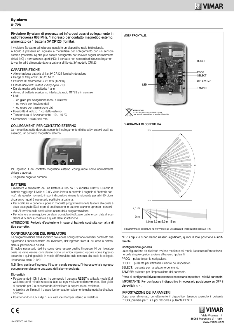 Image de la première page du manuel de l'appareil 01728