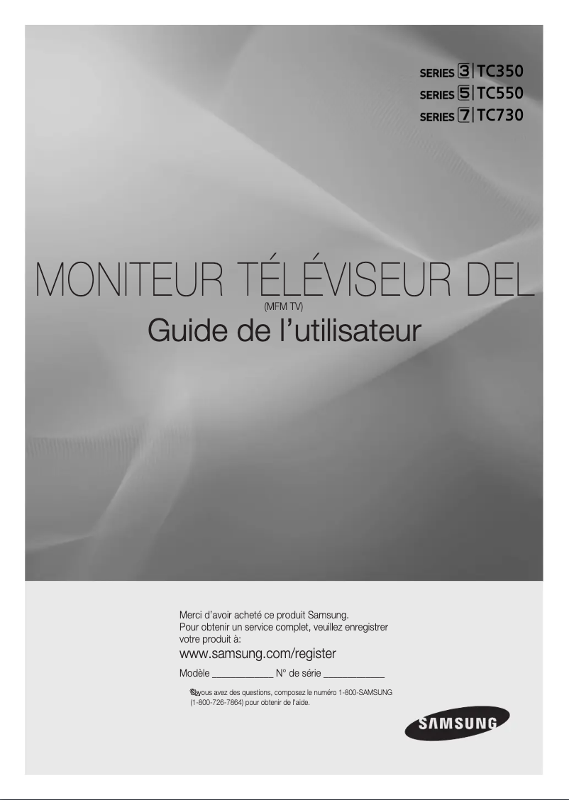 Page n°1 - Manuel utilisateur Samsung T22C350ND