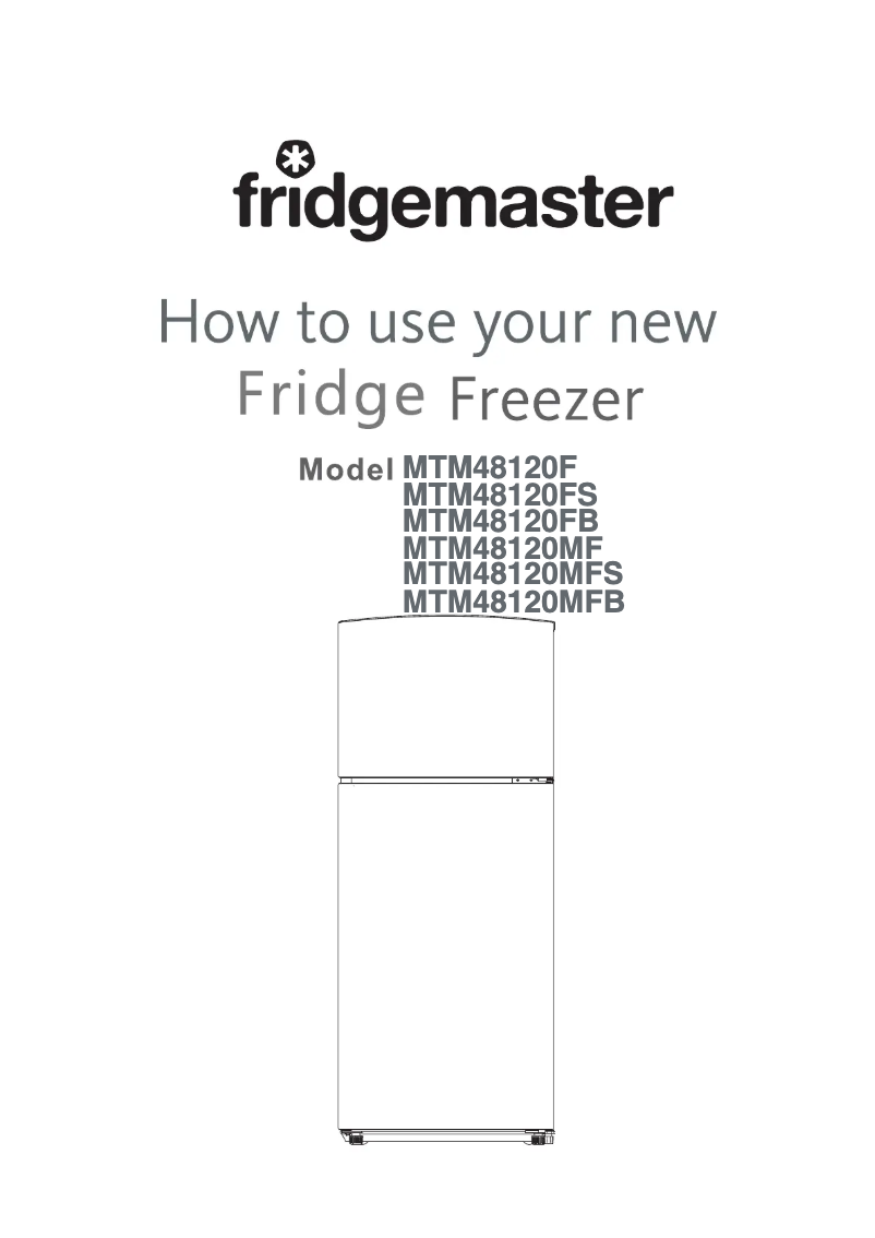 Page n°1 - Manuel utilisateur Fridgemaster MTM48120MFS