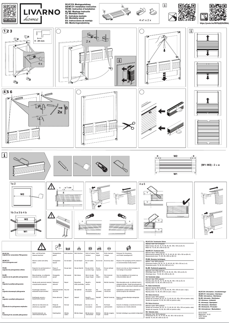 Page 1 de la notice Manuel utilisateur Livarno Lux IAN 353821