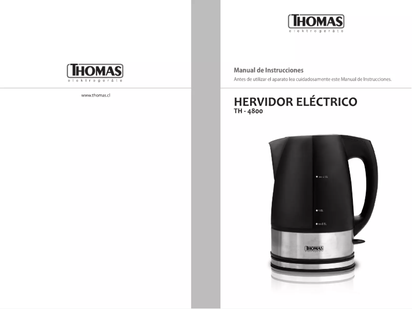Page n°1 - Manuel utilisateur Thomas TH-4800