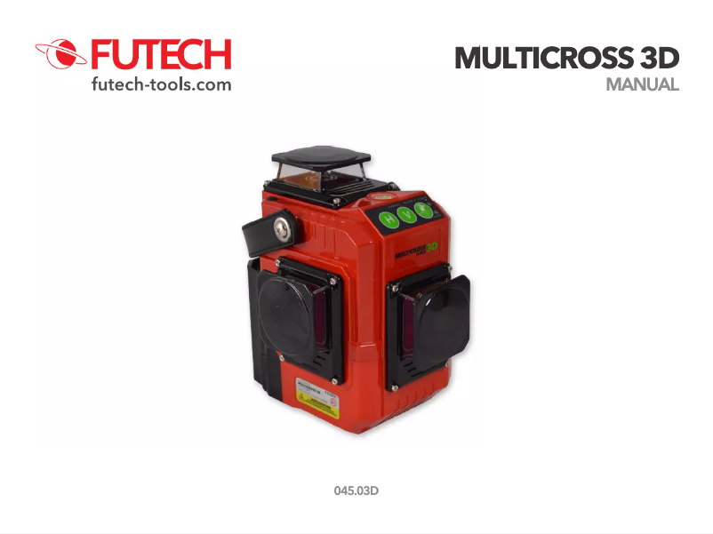 Page 1 de la notice Manuel utilisateur Futech MC3D