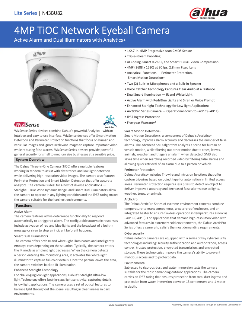 Image de la première page du manuel de l'appareil N43BU82