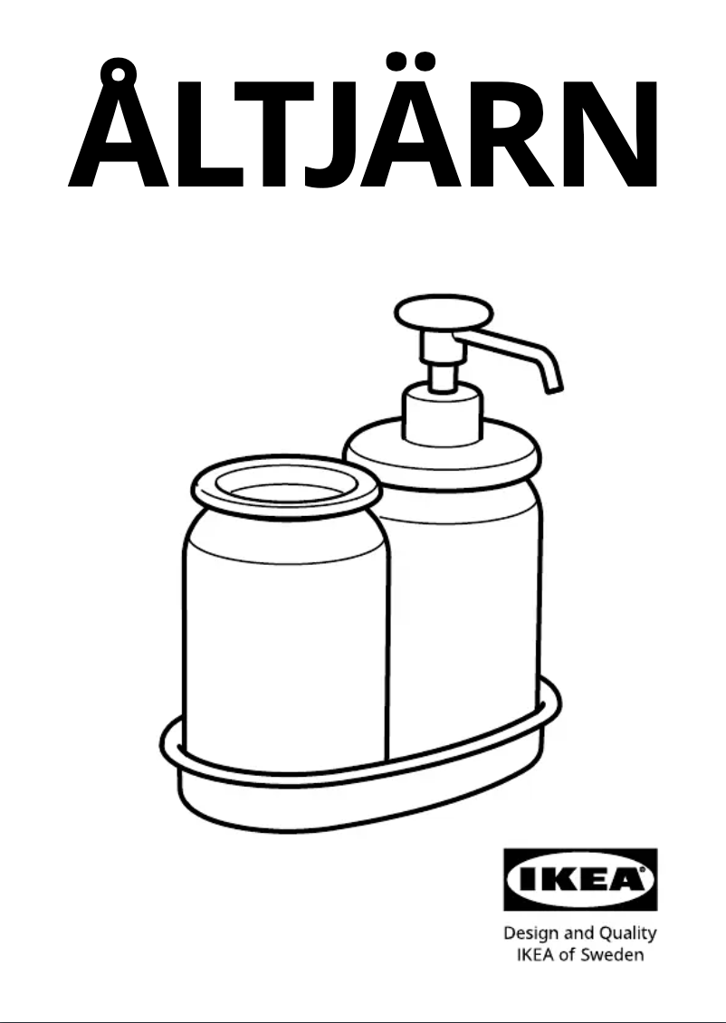 Page 1 de la notice Manuel utilisateur Ikea ÅLTJÄRN 105.232.73