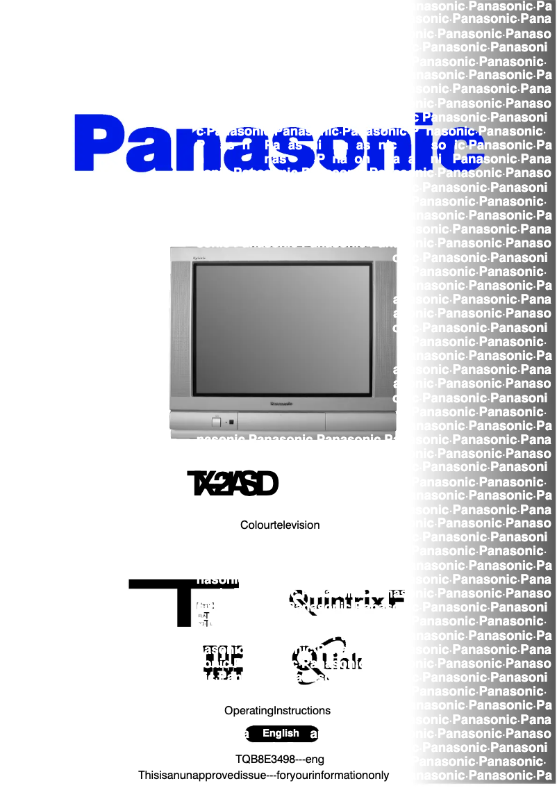 Imagen de la primera página del manual del dispositivo TX-21AS1D