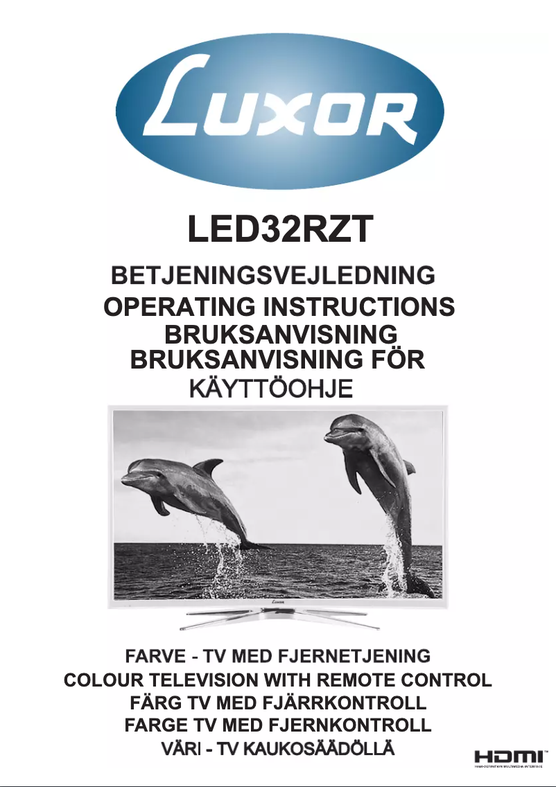 First page image of the manual for LED32RZT