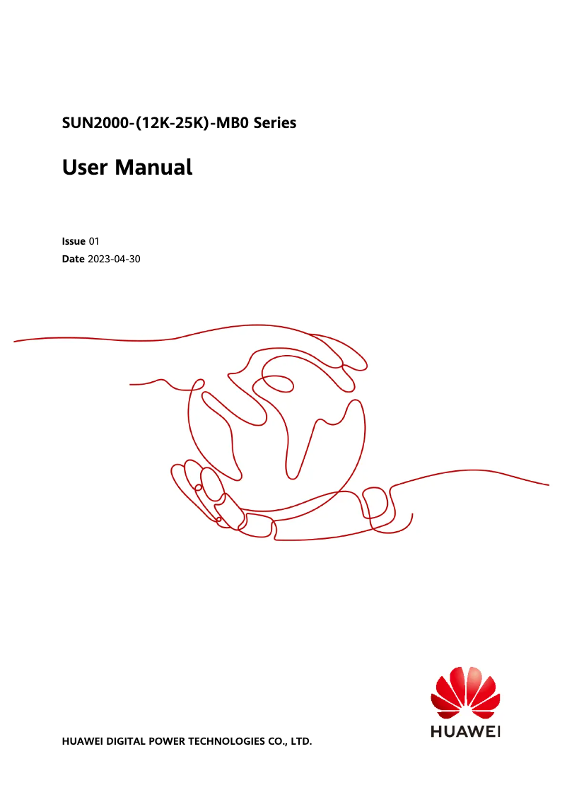 Page n°1 - Manuel utilisateur Huawei SUN2000