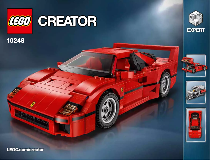 Page 1 de la notice Manuel utilisateur Lego Ferrari F40