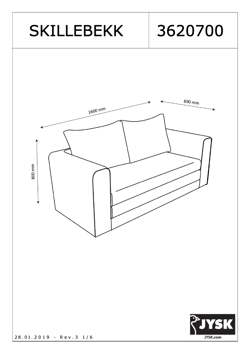 Image de la première page du manuel de l'appareil Skillebekk
