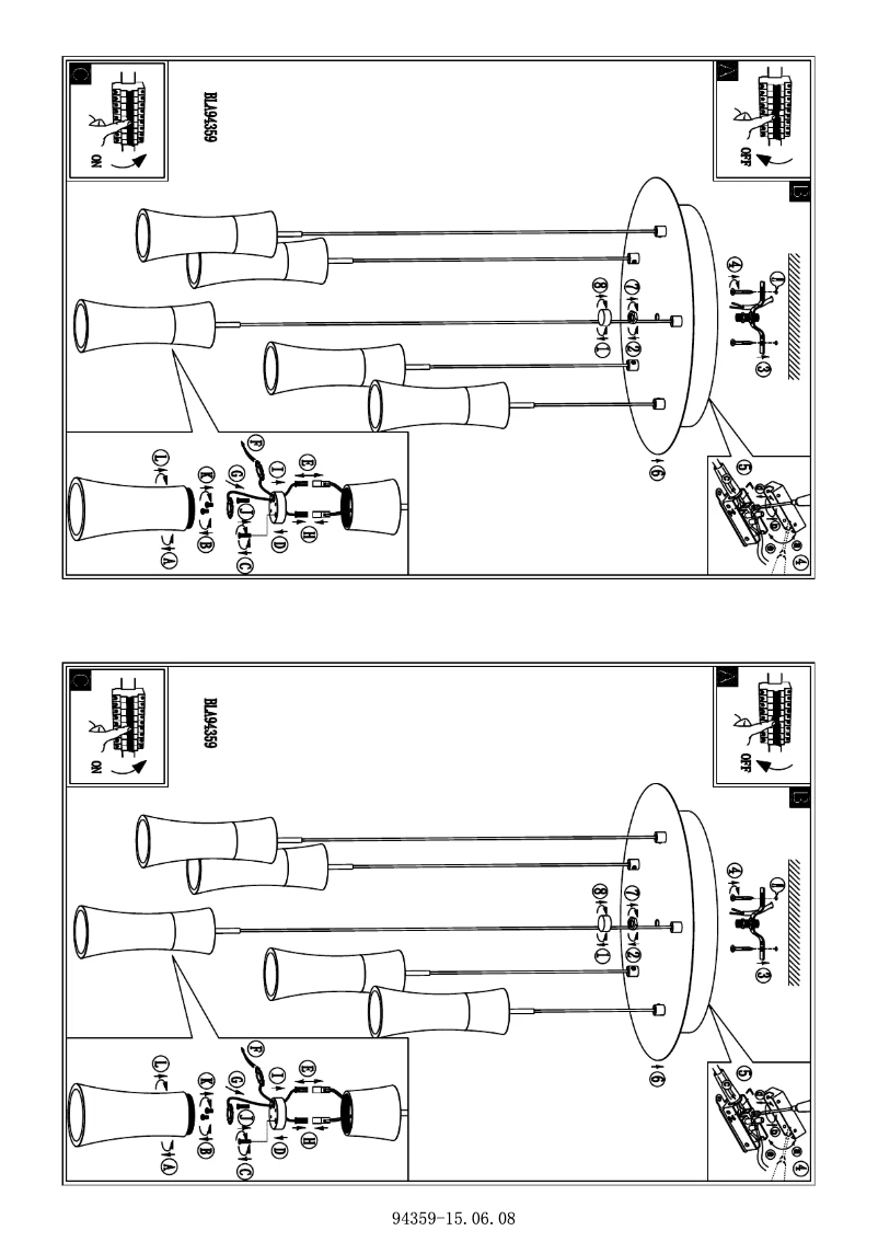 Page 1 de la notice Manuel utilisateur Eglo Pancento