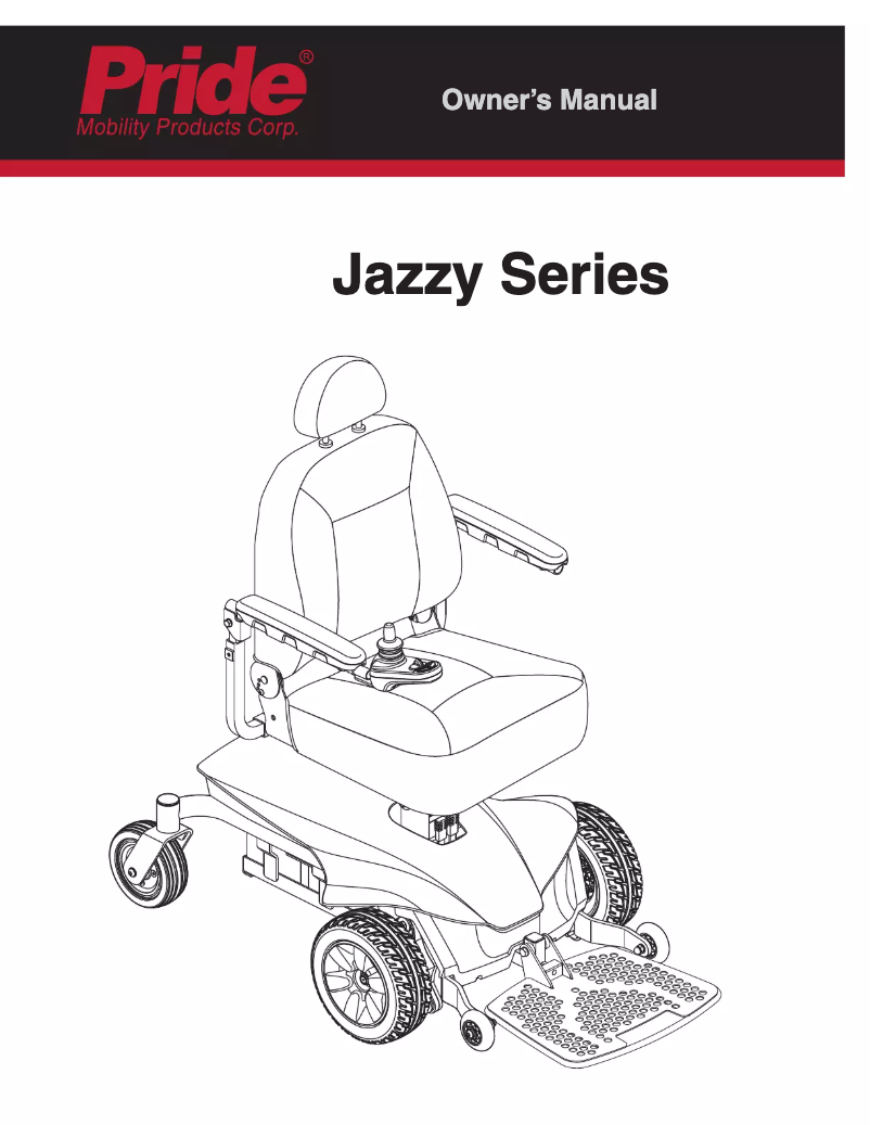 Page 1 de la notice Manuel utilisateur Pride Jazzy Elite ES