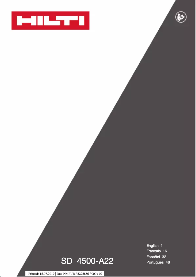 Page 1 de la notice Manuel utilisateur Hilti X-GN MX