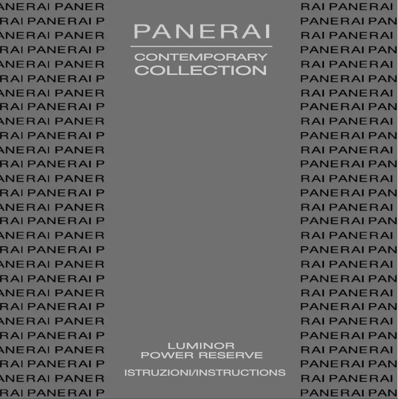 Page 1 de la notice Manuel utilisateur PANERAI Radiomir Black Seal 3 Days Automatic Acciaio