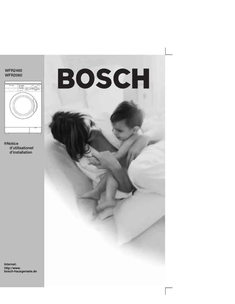 Page 1 de la notice Manuel utilisateur Bosch WFR2060F