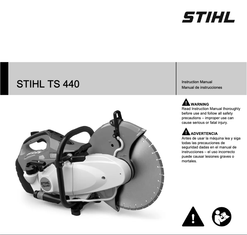 Page 1 de la notice Manuel utilisateur Stihl TS 440