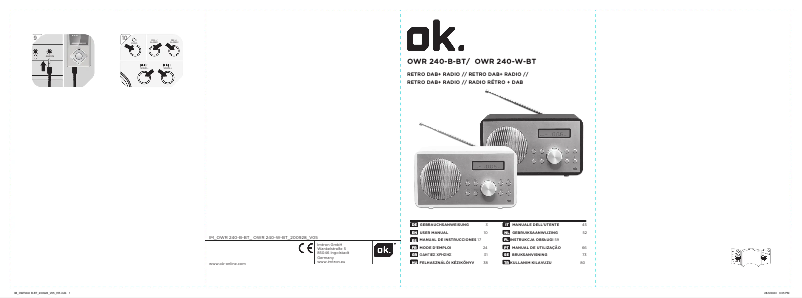 Página 1 del manual Manual de usuario OK OWR 240-B-BT