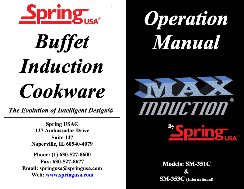Page 1 de la notice Manuel utilisateur Spring USA SM-351C