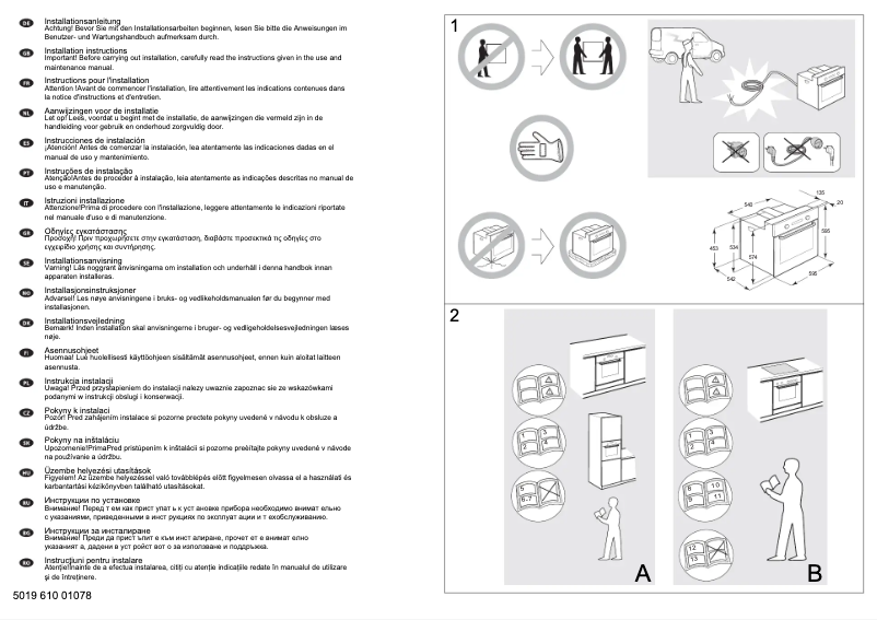 Page 1 de la notice Manuel utilisateur Whirlpool AKP 558