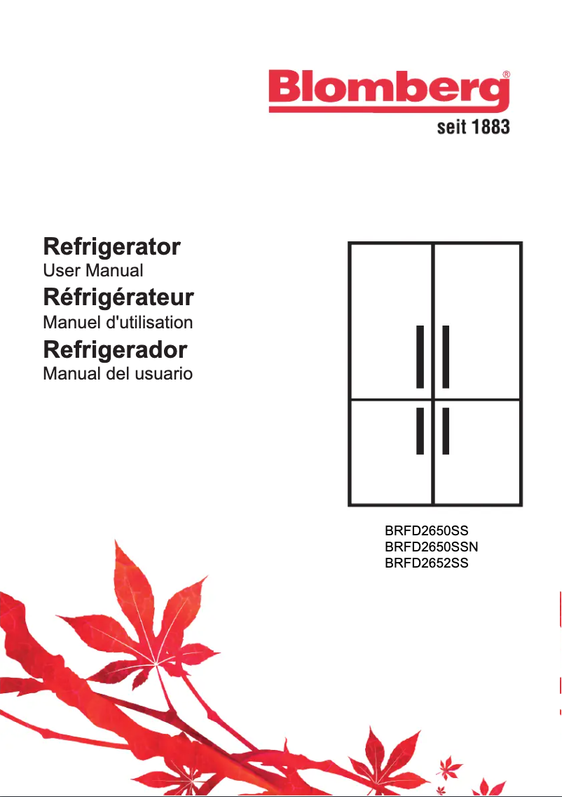 Image de la première page du manuel de l'appareil BRFD 2652 SS