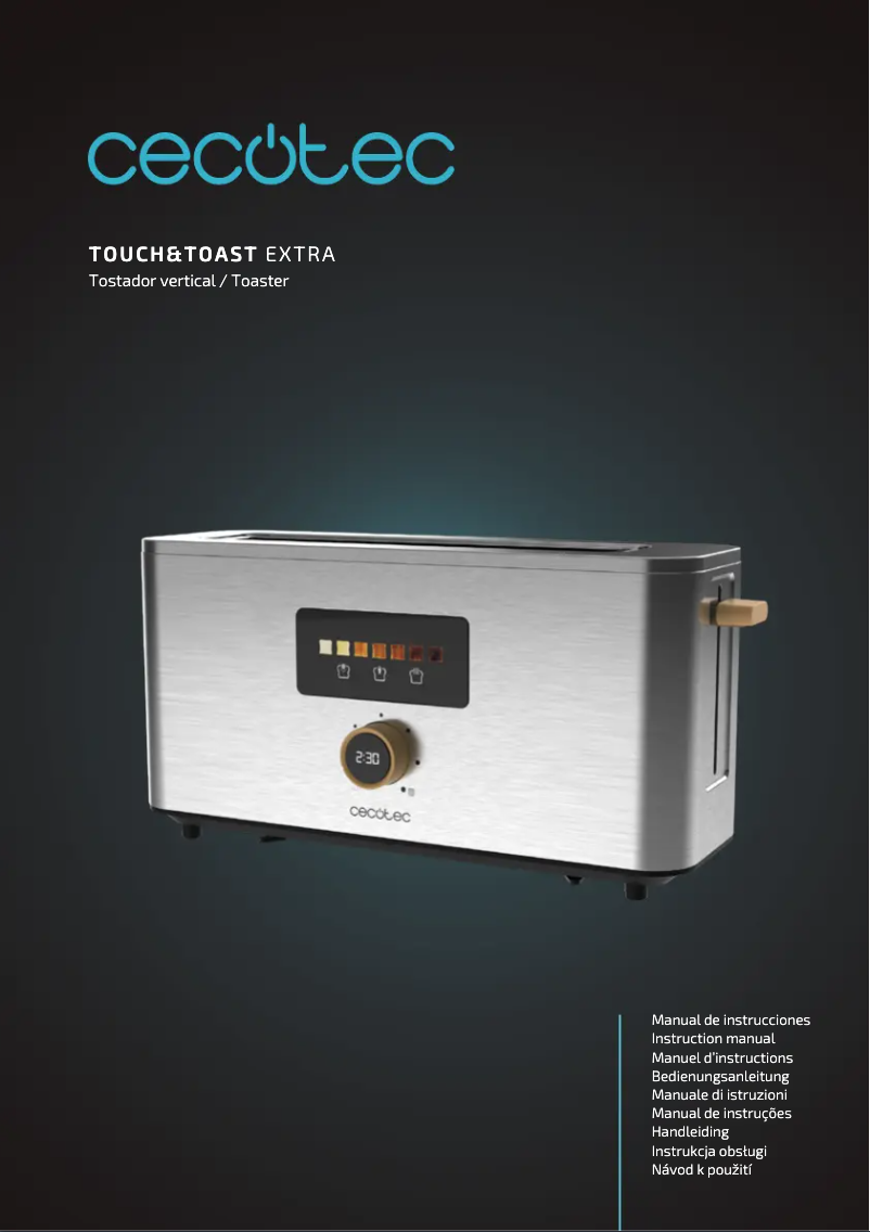 Image de la première page du manuel de l'appareil Touch&Toast Extra