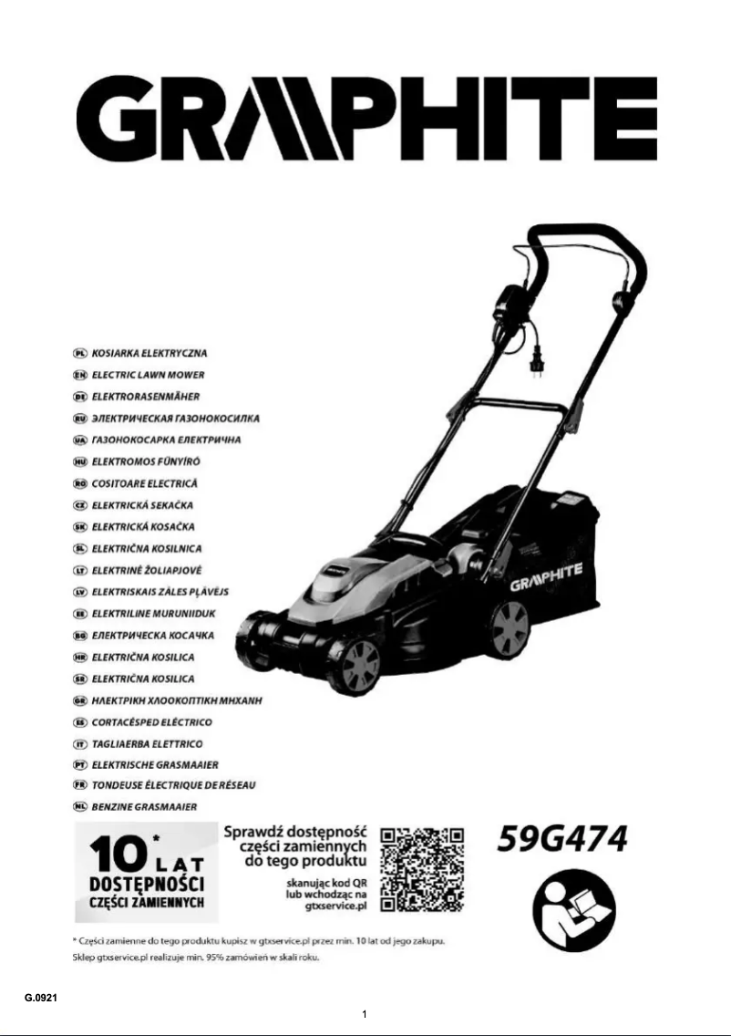 Image de la première page du manuel de l'appareil 59G474