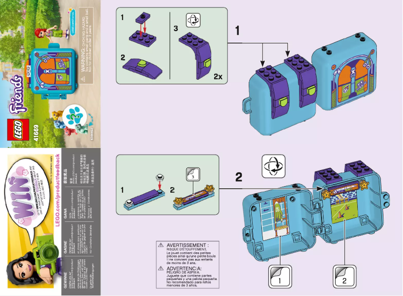 Page 1 de la notice Manuel utilisateur Lego Friends 41669