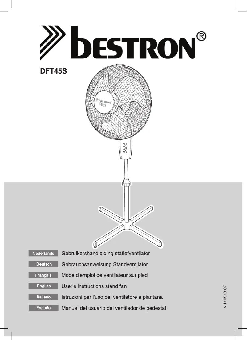 Page n°1 - Manuel utilisateur Bestron DFT45SZ