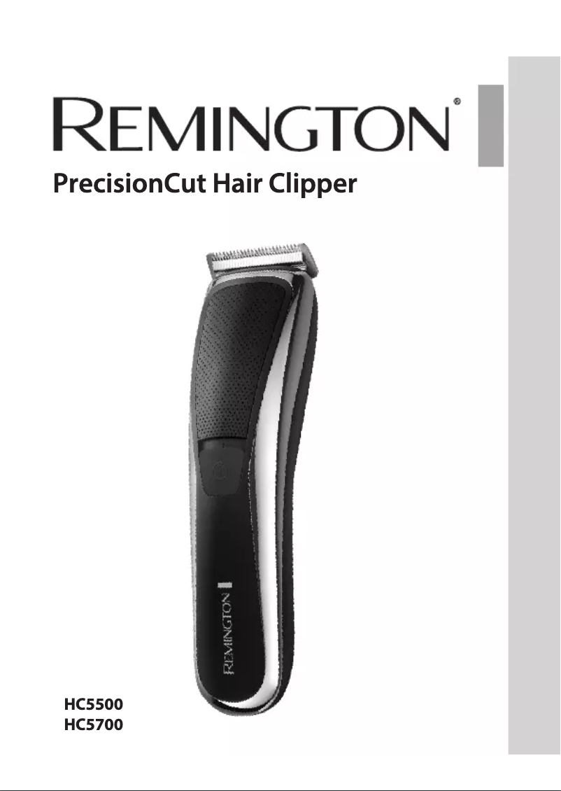 Page n°1 - Manuel utilisateur Remington Precision Cut HC5700